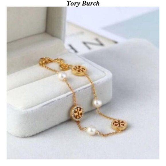 Tory Burch paved pearl bracelet - Picture 2 of 4